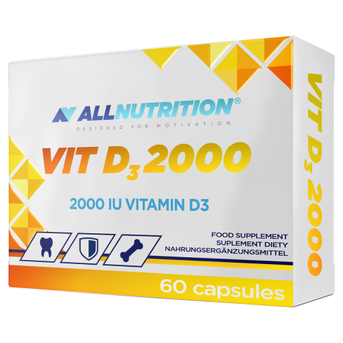 All Nutrition Vitamin D3 2000, 60 Capsules